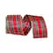 JAM Paper 2.5" x 10yd. Wired Edge Regalia Plaid Ribbon